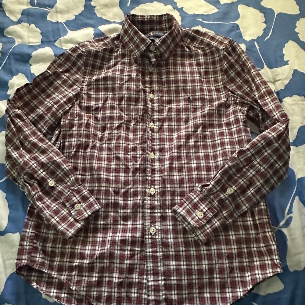 Polo 🐎 by Ralph Lauren Red and Green Checkered Shirt 👔